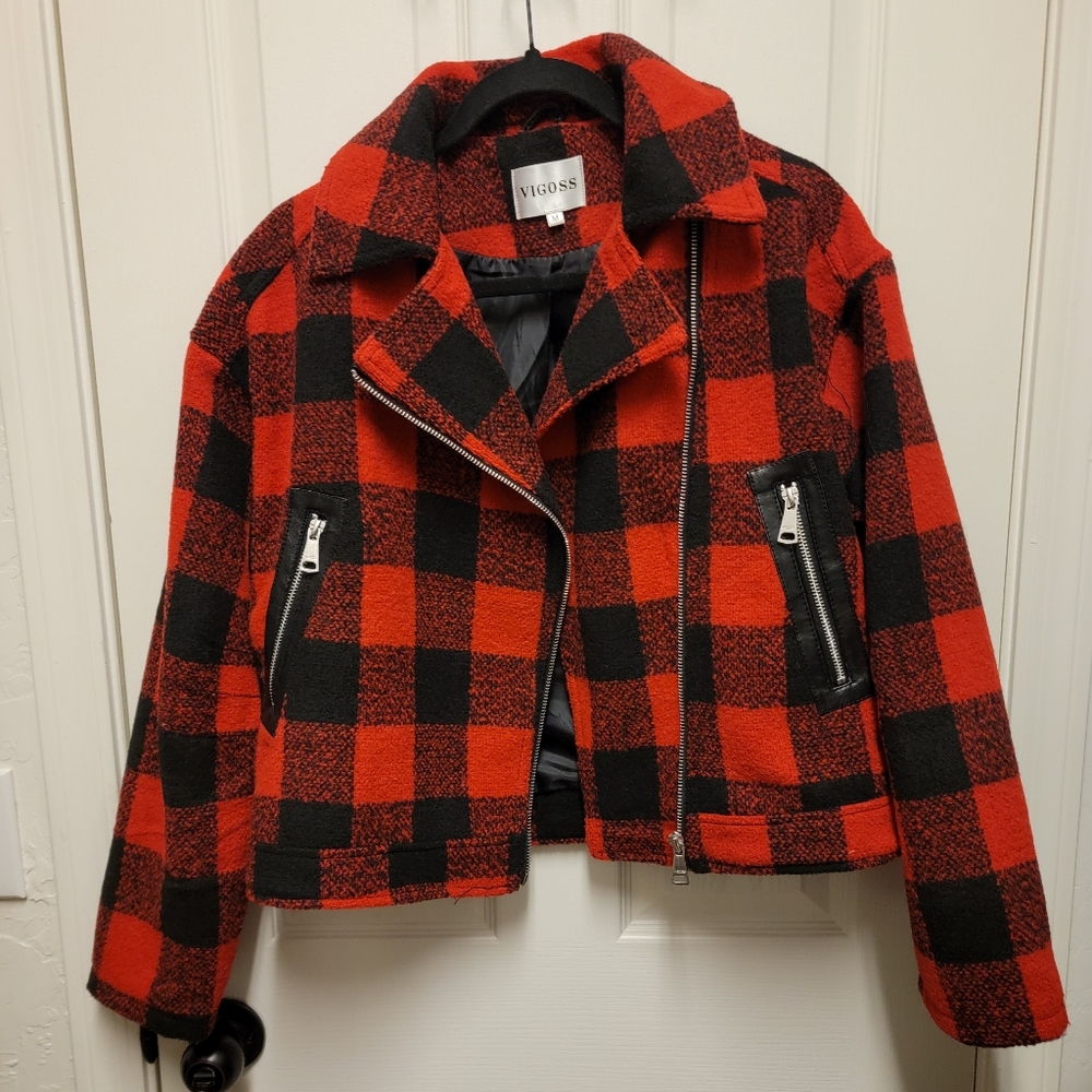 Vigoss Buffalo check moto jacket